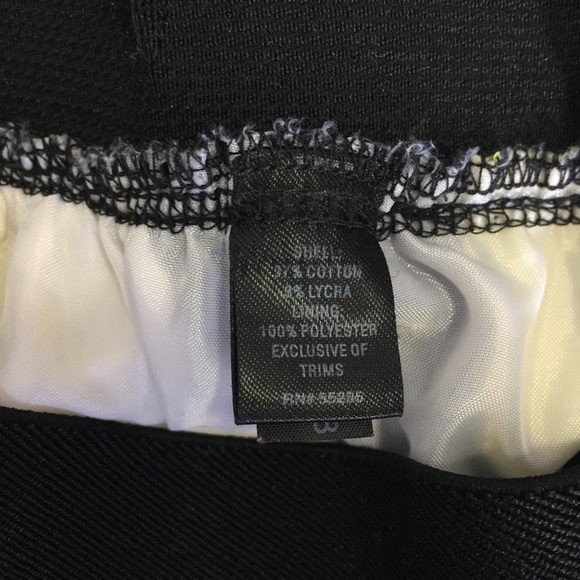 Express // Black-White-Yellow Mini Skirt - Picture 4 of 8